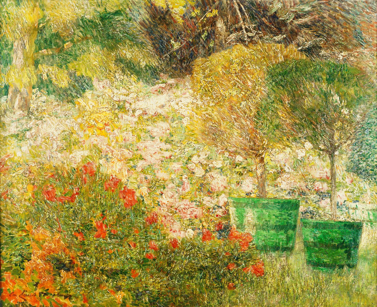 A kertem sarka; A kertem sarka, 1901 alkotó: Emile Claus