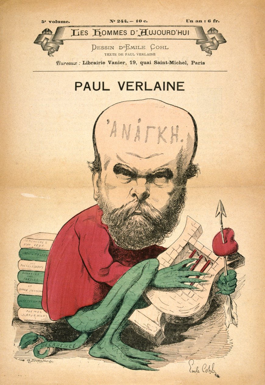 Paul Verlaine mint dekadencia, 1880-as évek alkotó: Emile Cohl