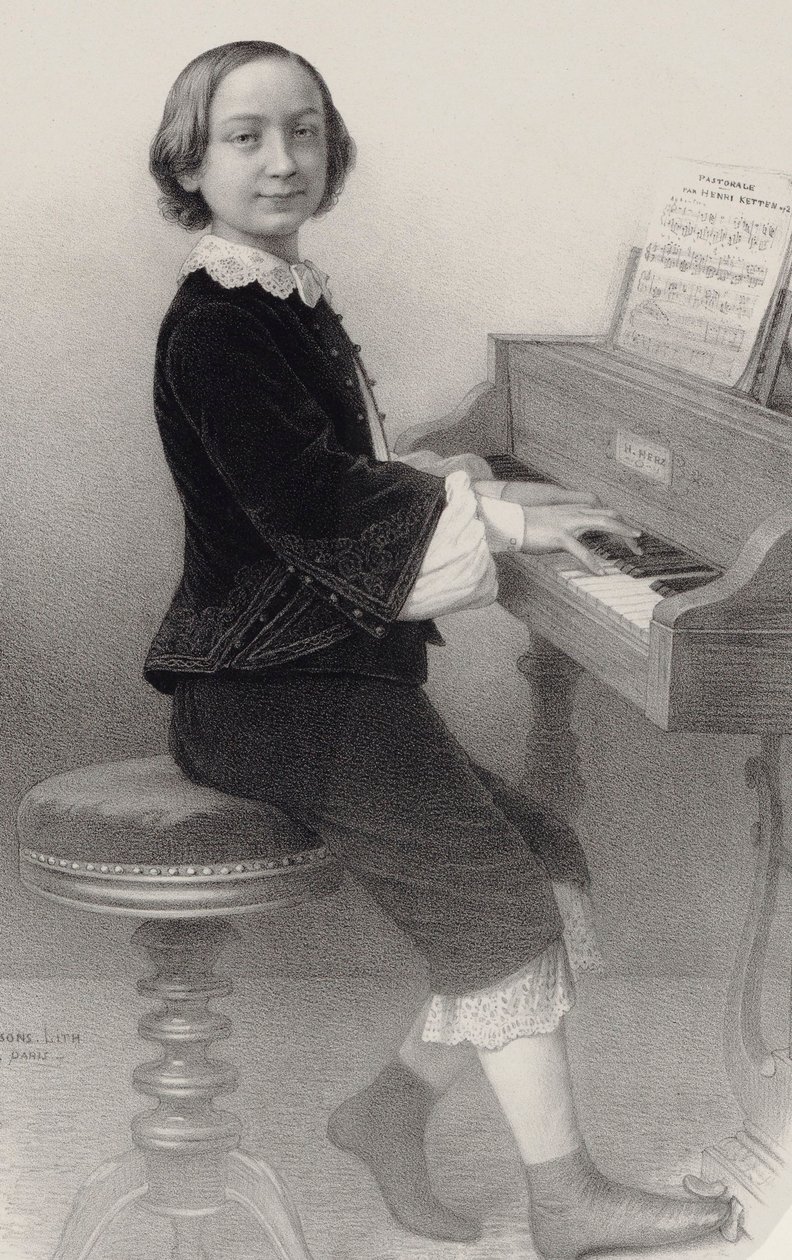 Henri Ketten hegedűművész és zeneszerző portréja 1848-1883. alkotó: Emile Desmaisons
