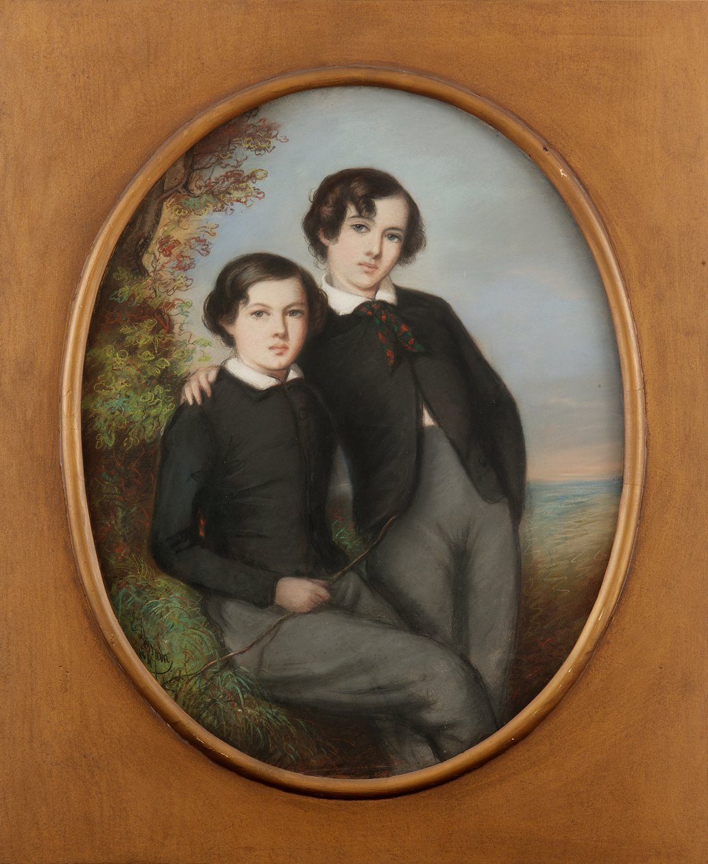 J. McNeill Whistler és testvére, William Dr. William Whistler portréja, 1847. alkotó: Emile Francois Dessain