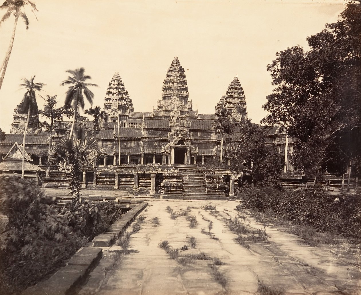 A Nagy Pagoda nyugati homlokzata, 1866. alkotó: Emile Gsell
