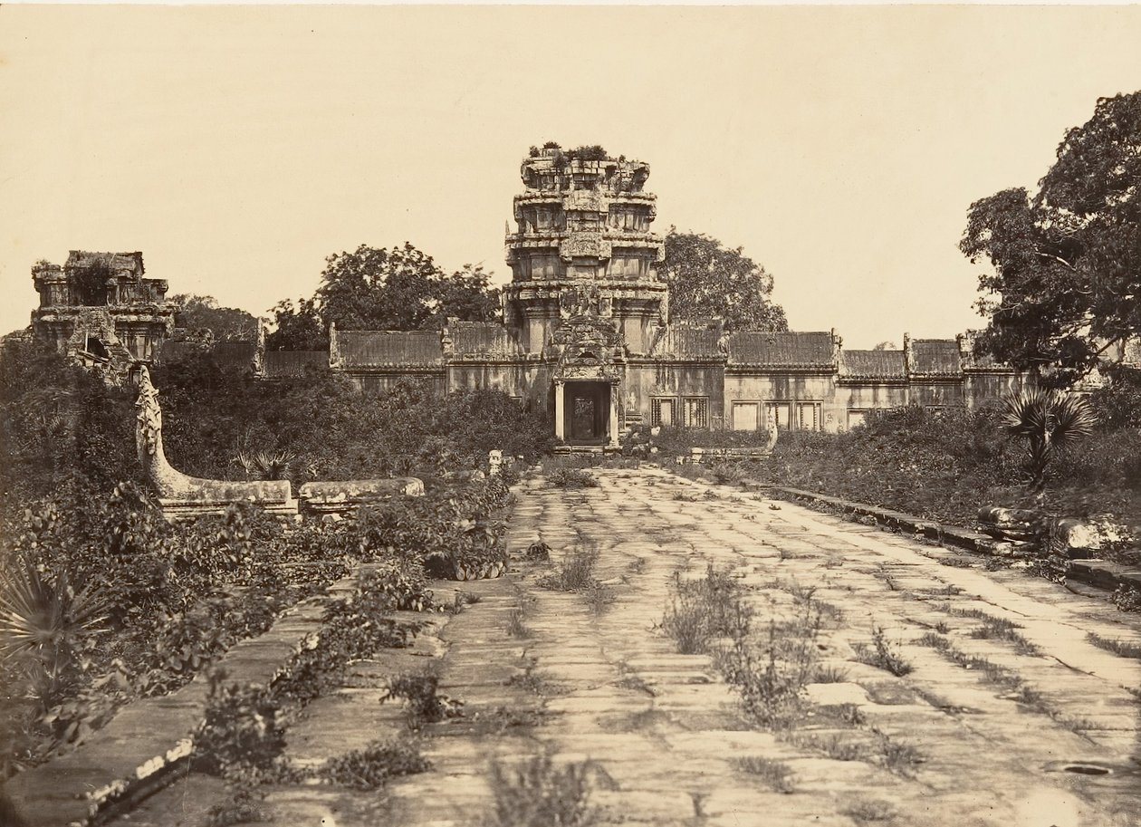 A Nagy Pagoda nyugati kapuja, az 1. zárvány, 1866. alkotó: Emile Gsell