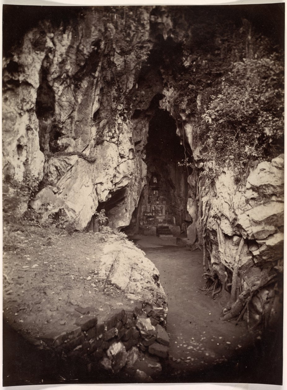 Hoa Nghiem-barlang, az augusztusi átalakulás barlangja, c. 1875. alkotó: Emile Gsell