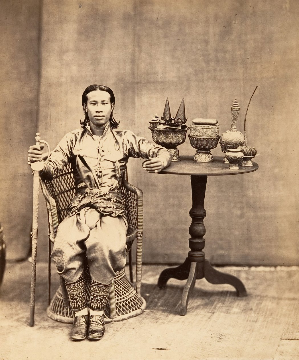 Phra-Kéo-Pha, a király testvére, 1866. alkotó: Emile Gsell