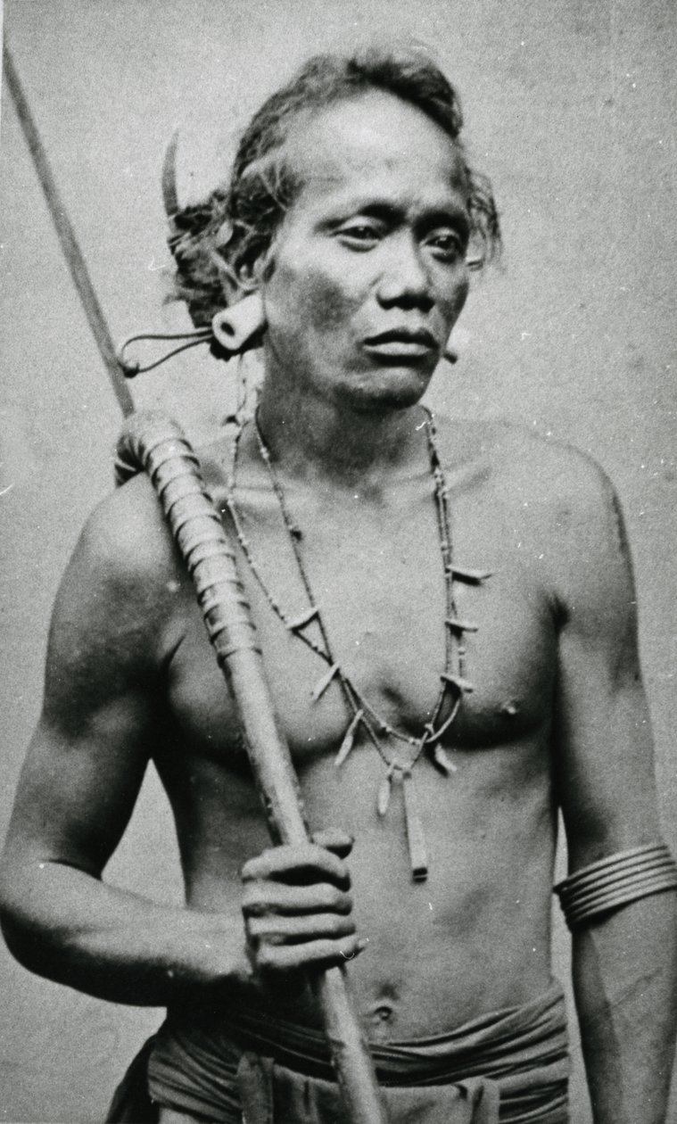 vietnami vagy kambodzsai törzsfőnök, 1870 körül alkotó: Emile Gsell