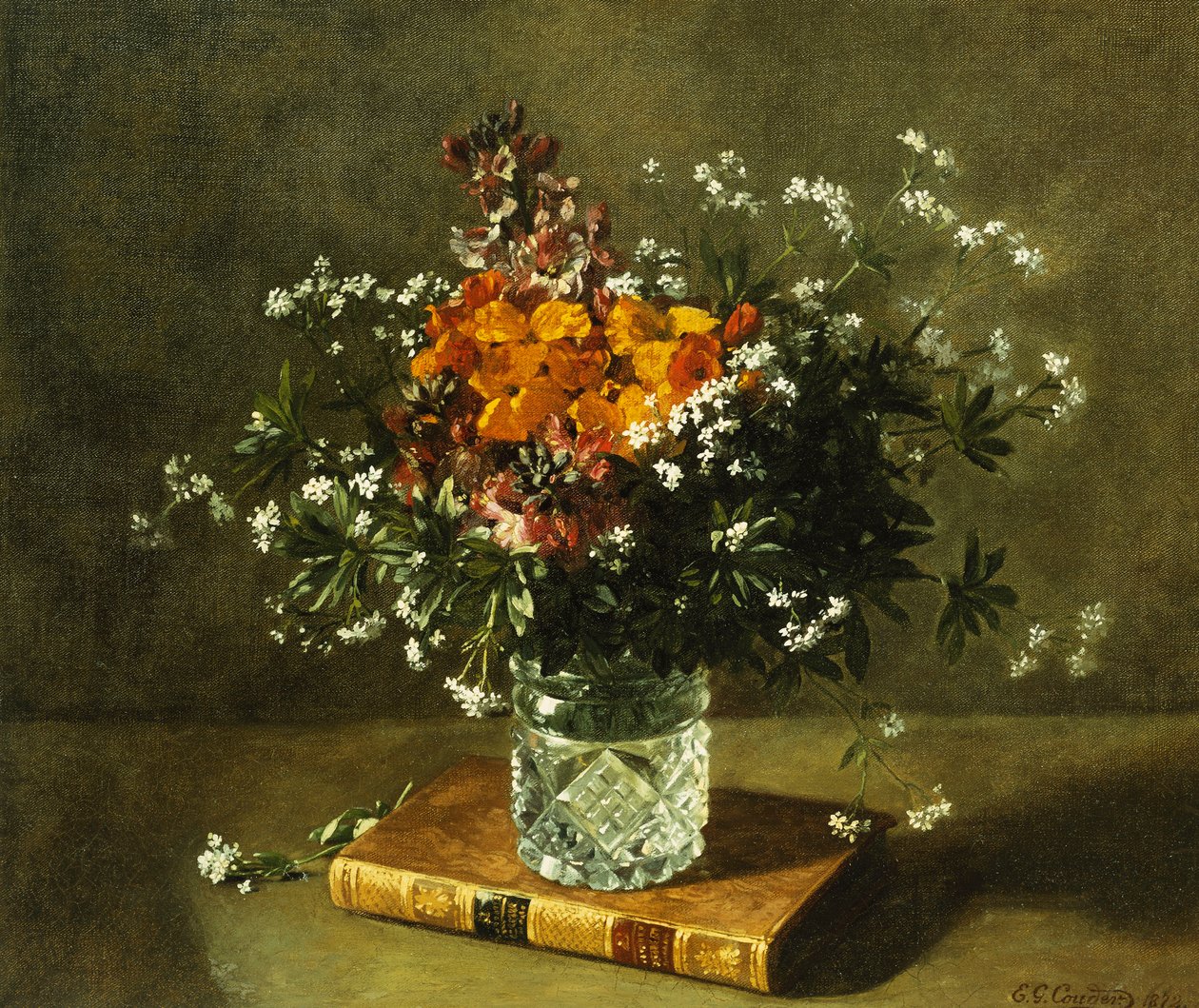 Virágcsendélet, 1872 alkotó: Emile Gustave Couder