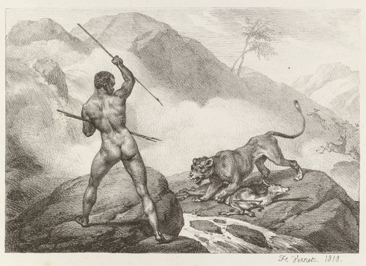 Afrikai vadász alkotó: Emile Jean Horace Vernet