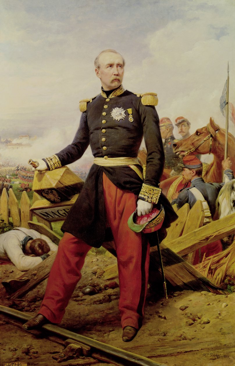 Maurice de MacMahon gróf (1808-93), 1860 alkotó: Emile Jean Horace Vernet