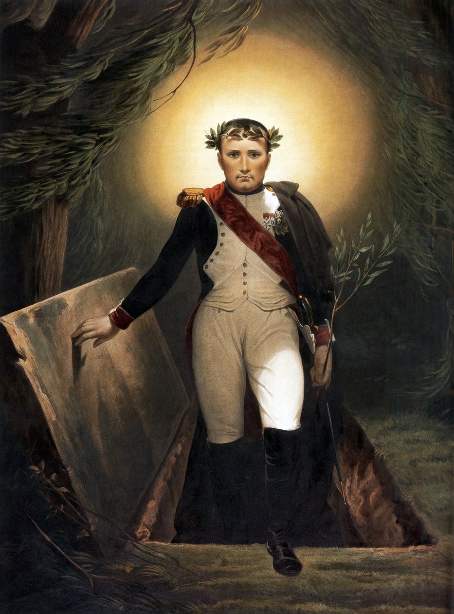 Napóleon elhagyja sírját, 1860 körül alkotó: Emile Jean Horace Vernet