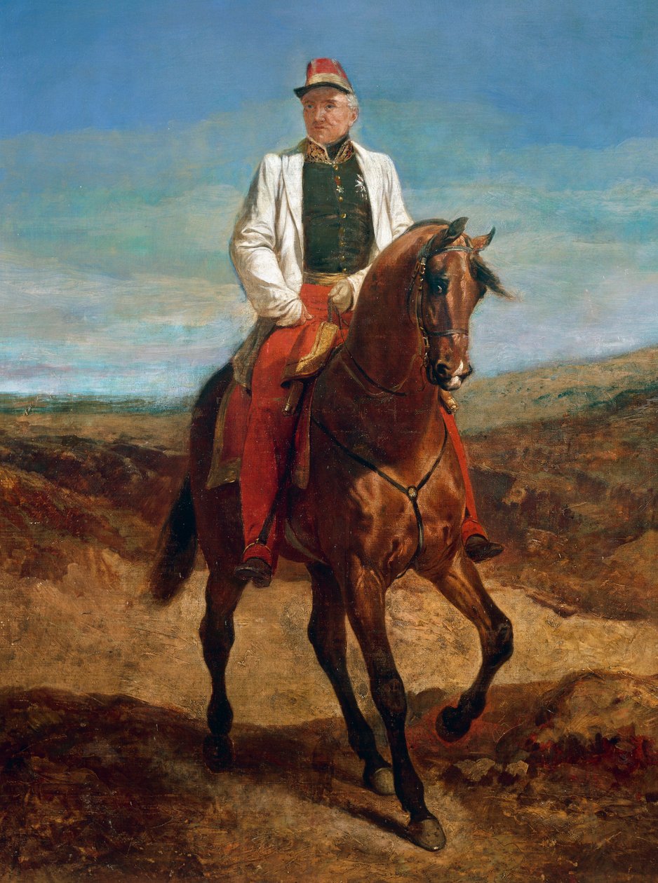 Thomas Robert Bugeaud de la Piconnerie (1784-1849) lovas portréja, 1844-ben Isly hercege, 1843-ban Franciaország marsallja, Algéria főkormányzója. alkotó: Emile Jean Horace Vernet