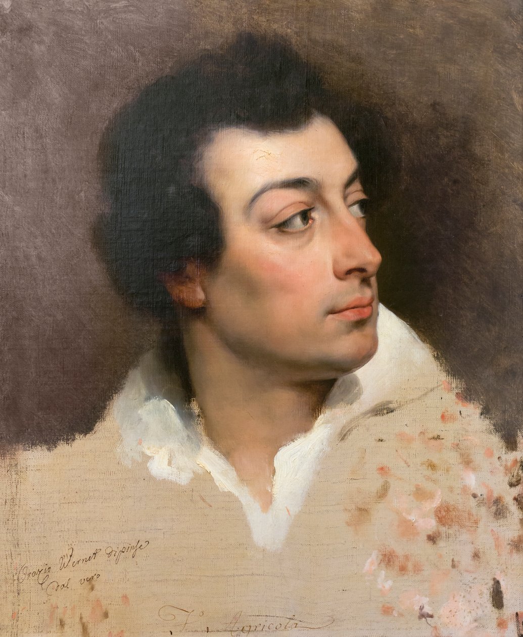 Filippo Agricola portréja, c. 1820 (olaj, vászon) alkotó: Emile Jean Horace Vernet