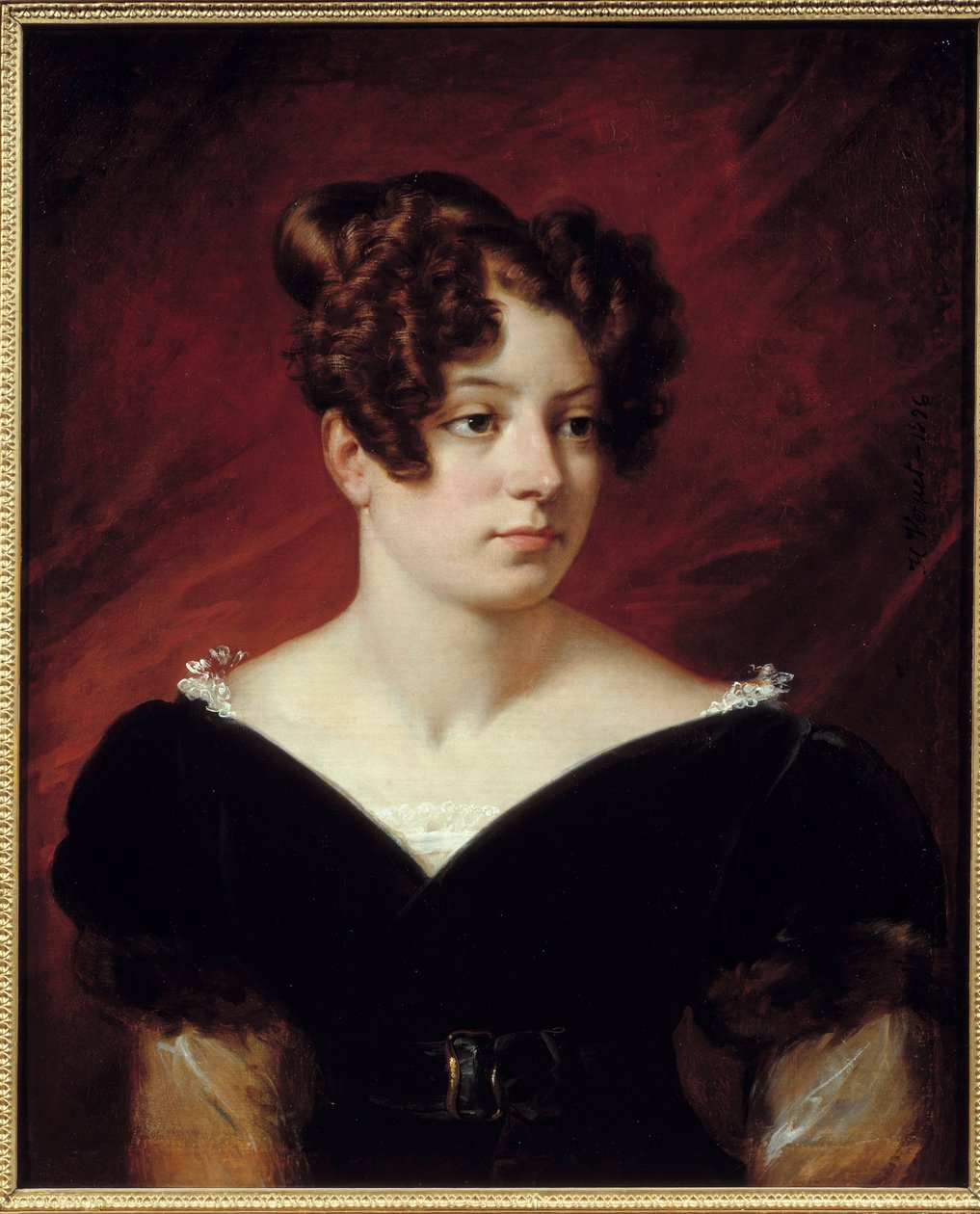 Josephine de Lavalette, de Forget bárónő portréja. Emilie de Beauharnais lánya, Delacroix unokatestvére. Emile Dit Horace Vernet festménye (1789-1863) alkotó: Emile Jean Horace Vernet
