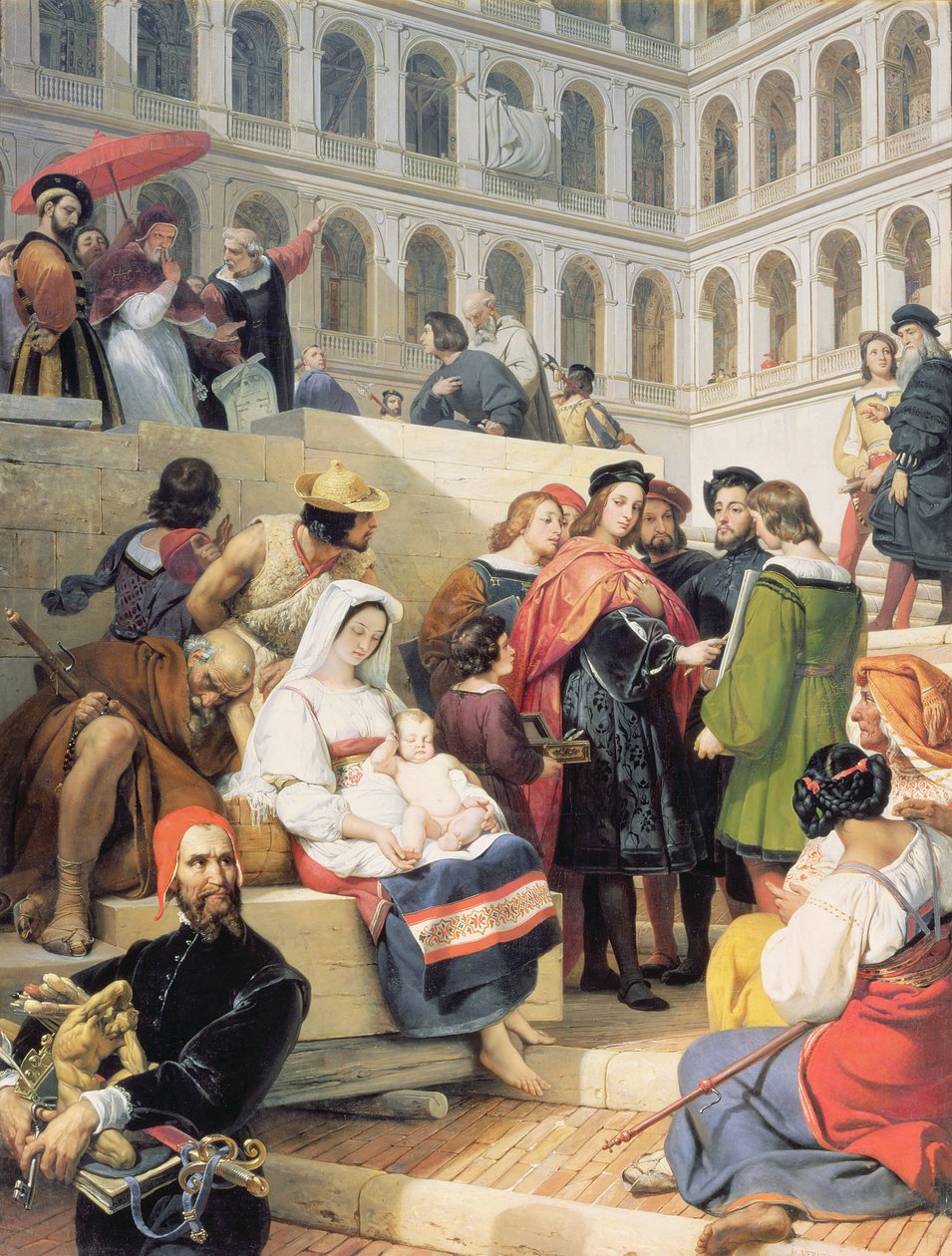 Raphael a Vatikánban, 1832 alkotó: Emile Jean Horace Vernet