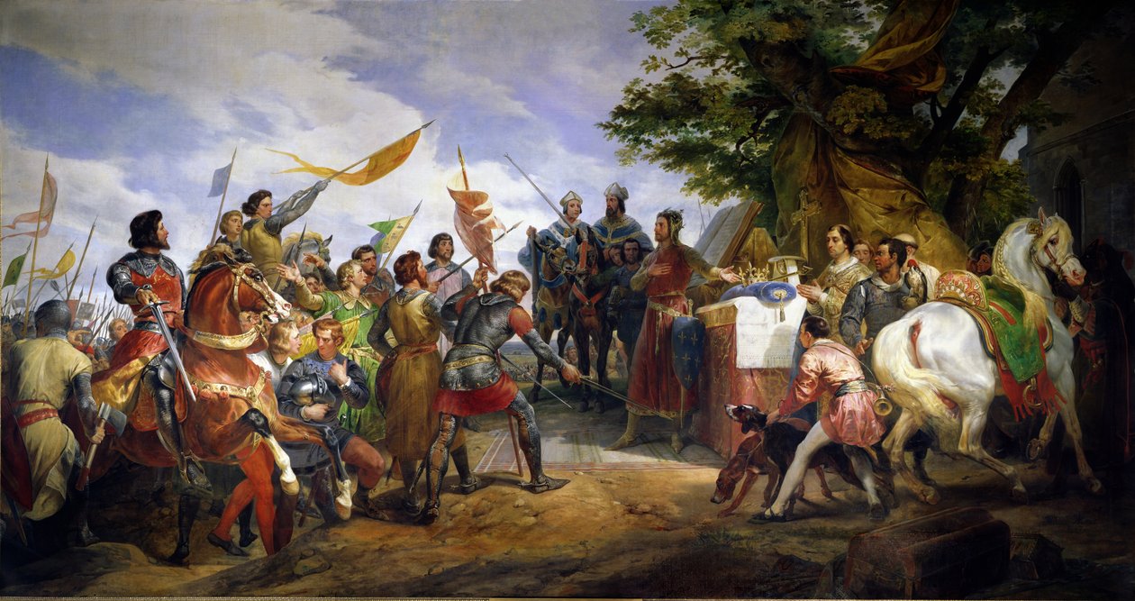 A bouvines-i csata, 1214. július 27., 1827 alkotó: Emile Jean Horace Vernet