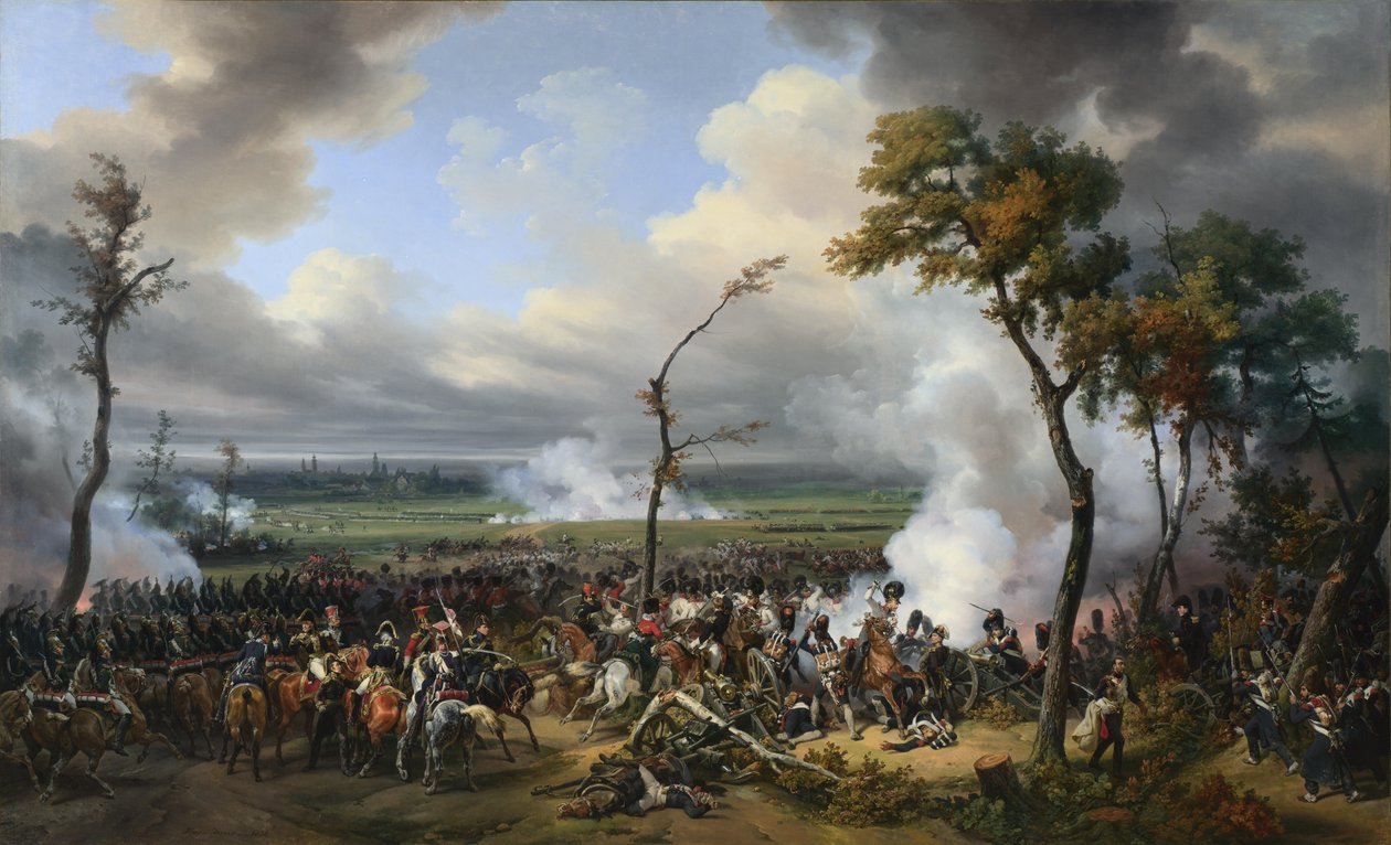A hanaui csata, 1813, 1824 alkotó: Emile Jean Horace Vernet