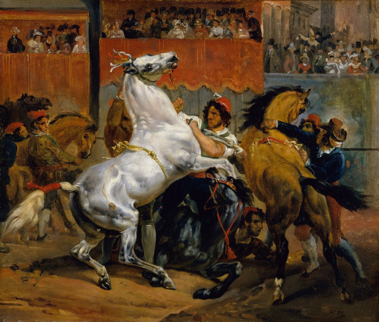 A lovagtalan lovak versenyének kezdete alkotó: Emile Jean Horace Vernet