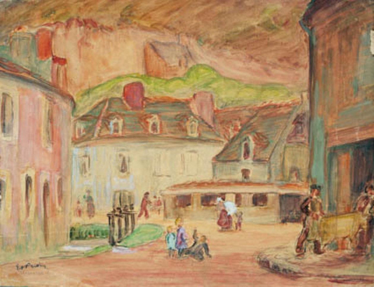 A normandiai falaise-i bőrgyárak alkotó: Emile Othon Friesz