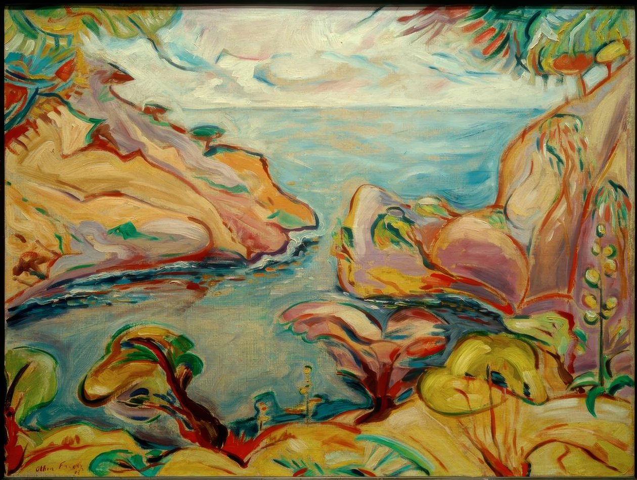A Calanque du Mugel La Ciotatban alkotó: Emile Othon Friesz