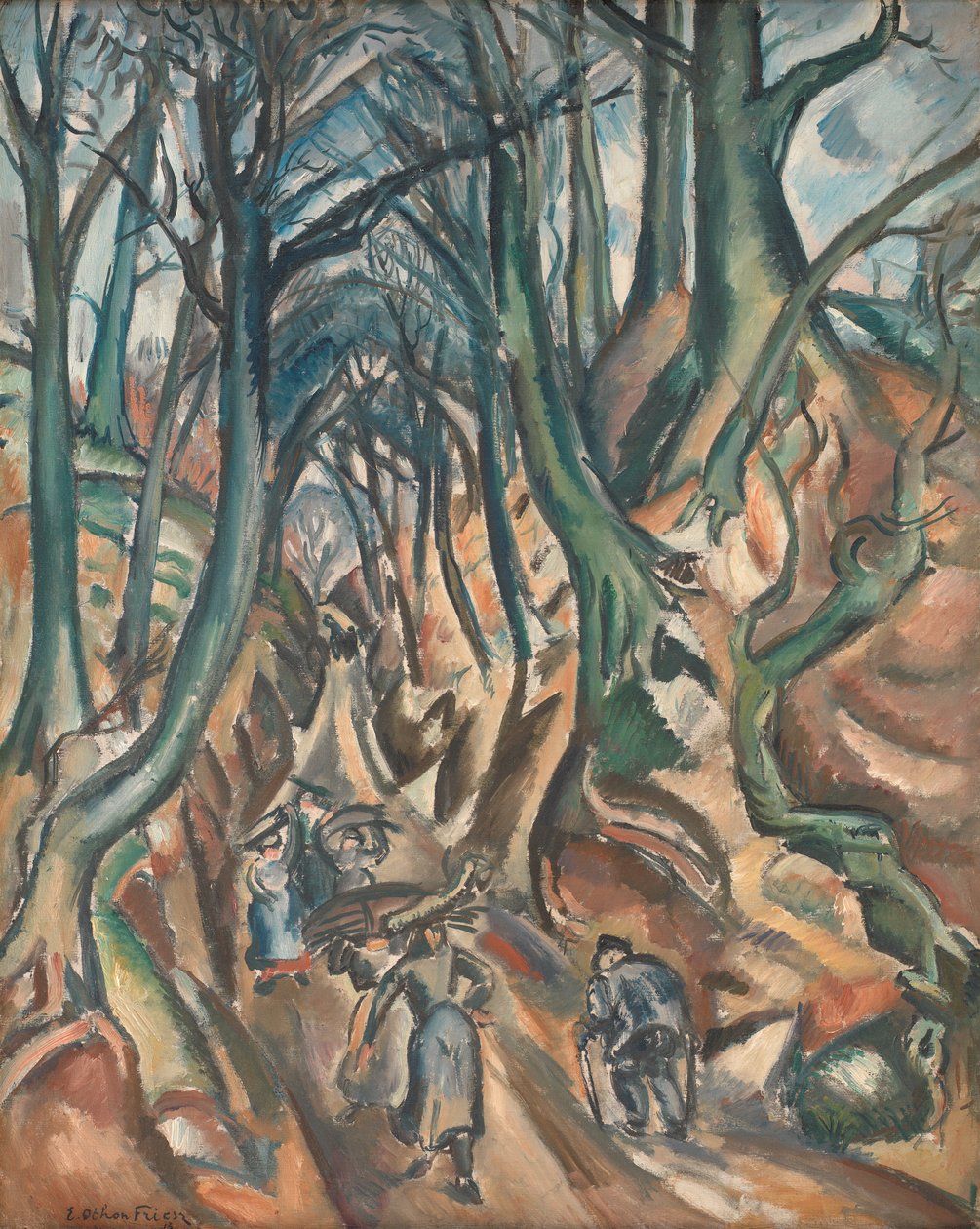Az elsüllyedt út télen alkotó: Emile Othon Friesz