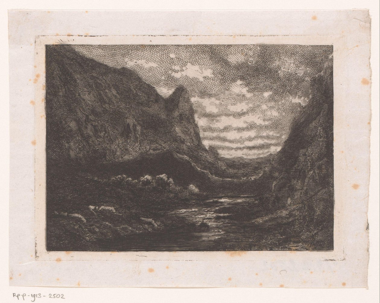 hegyi tó alkotó: Emile Puttaert (attributed to)