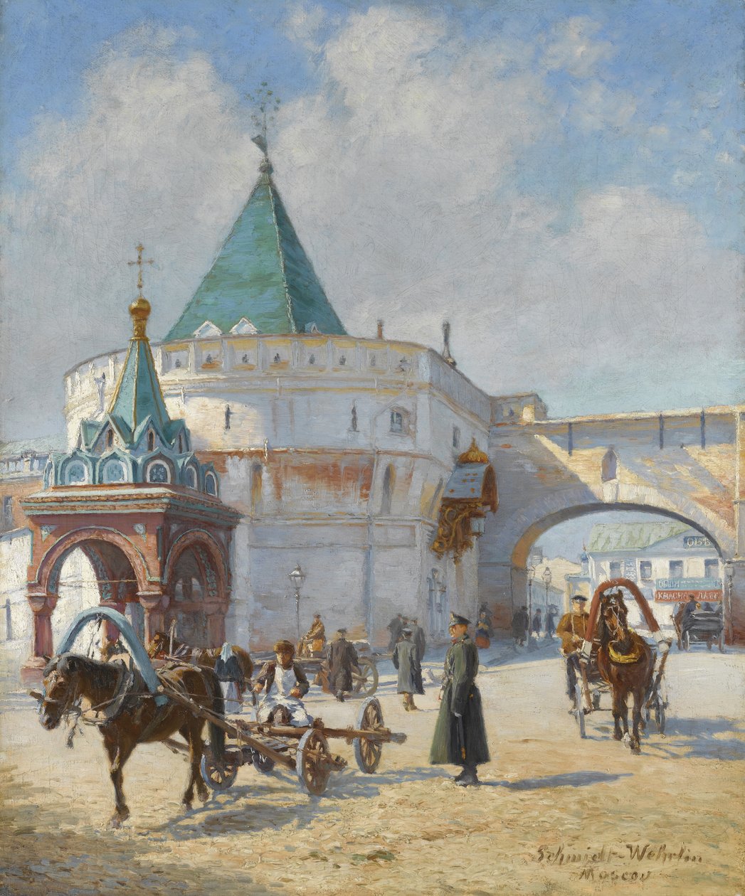 Kilátás Moszkvára alkotó: Émile Schmidt Wehrlin