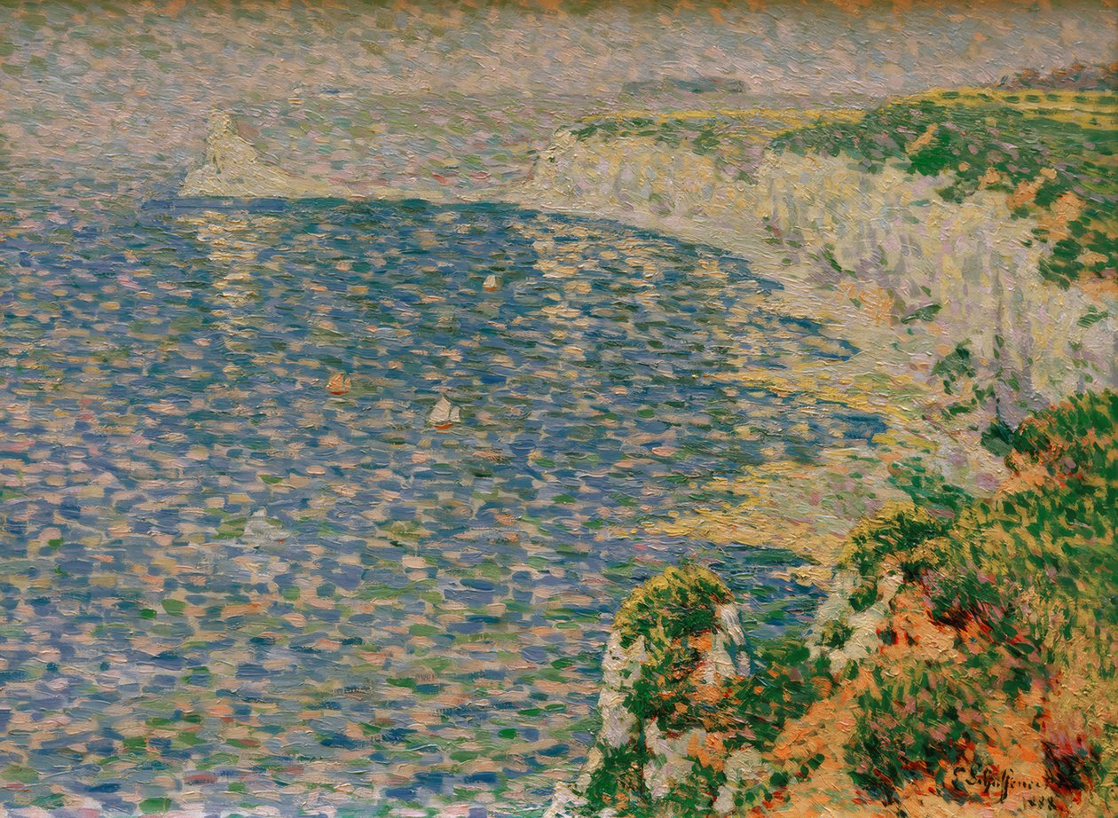 Kilátás az Étretat szikláira alkotó: Emile Schuffenecker