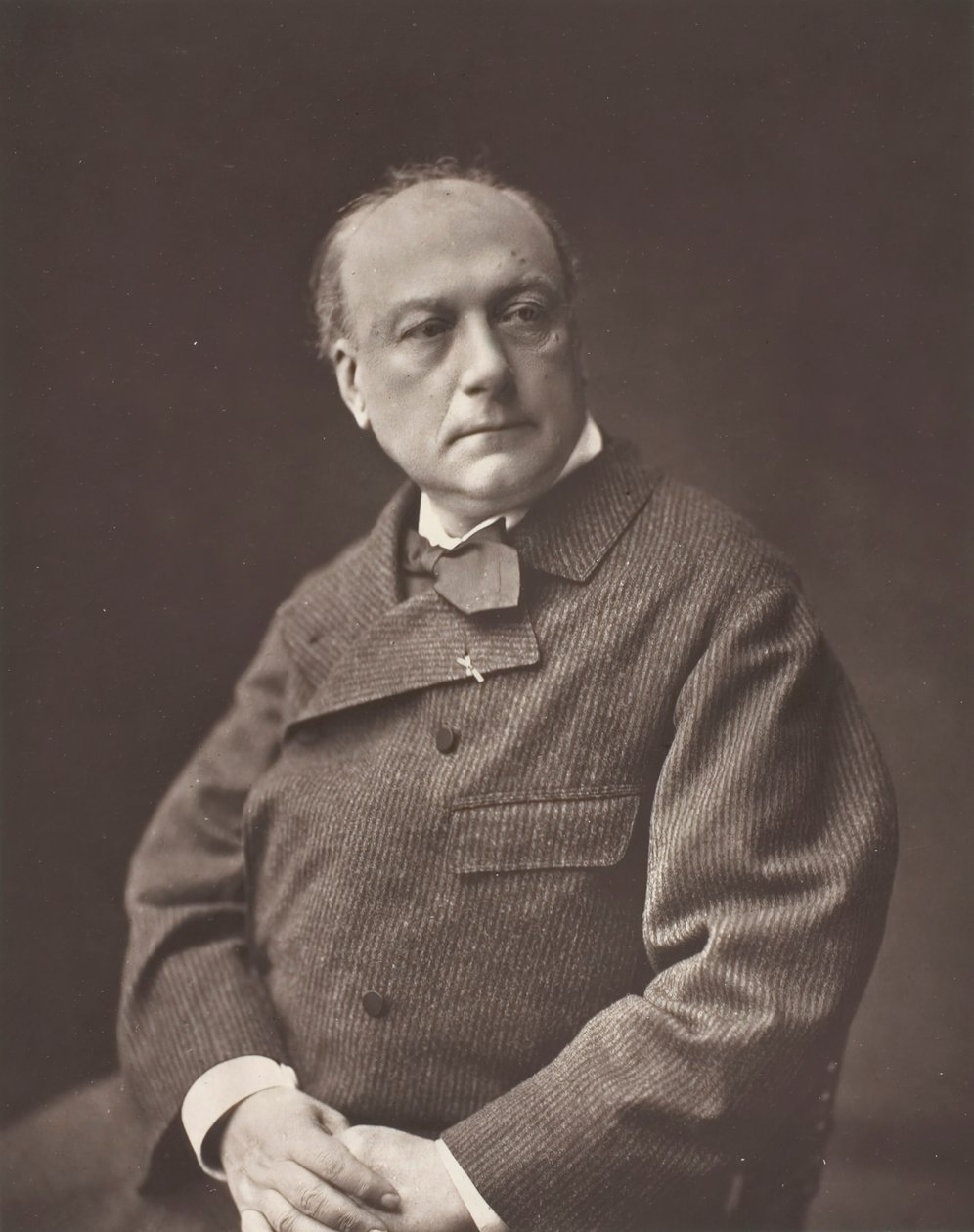 Théodore de Banville, [francia költő és író], c. 1876. alkotó: Emile Tourtin