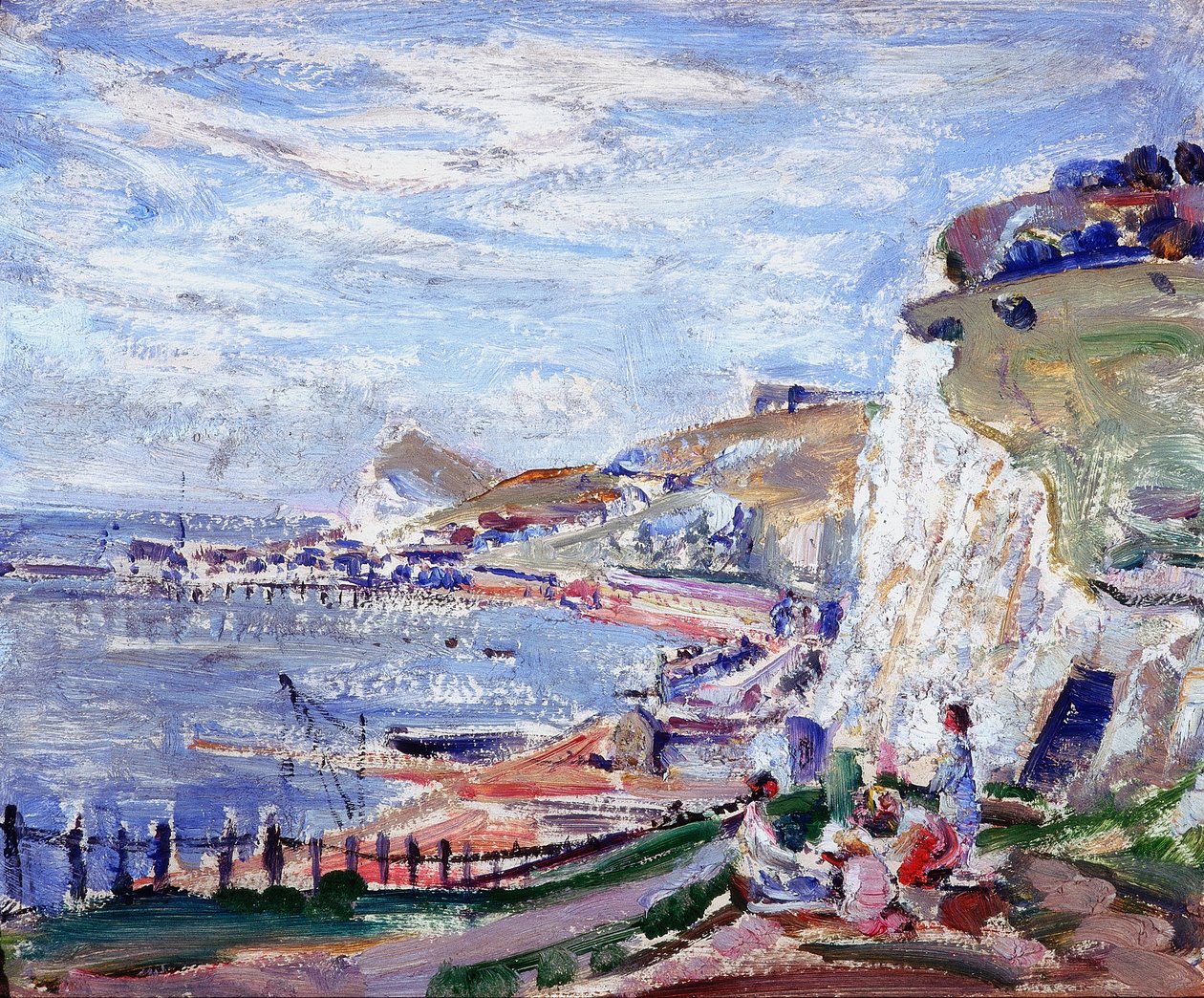 Dover Cliffs (olaj a fedélzeten) alkotó: Emily Beatrice Bland