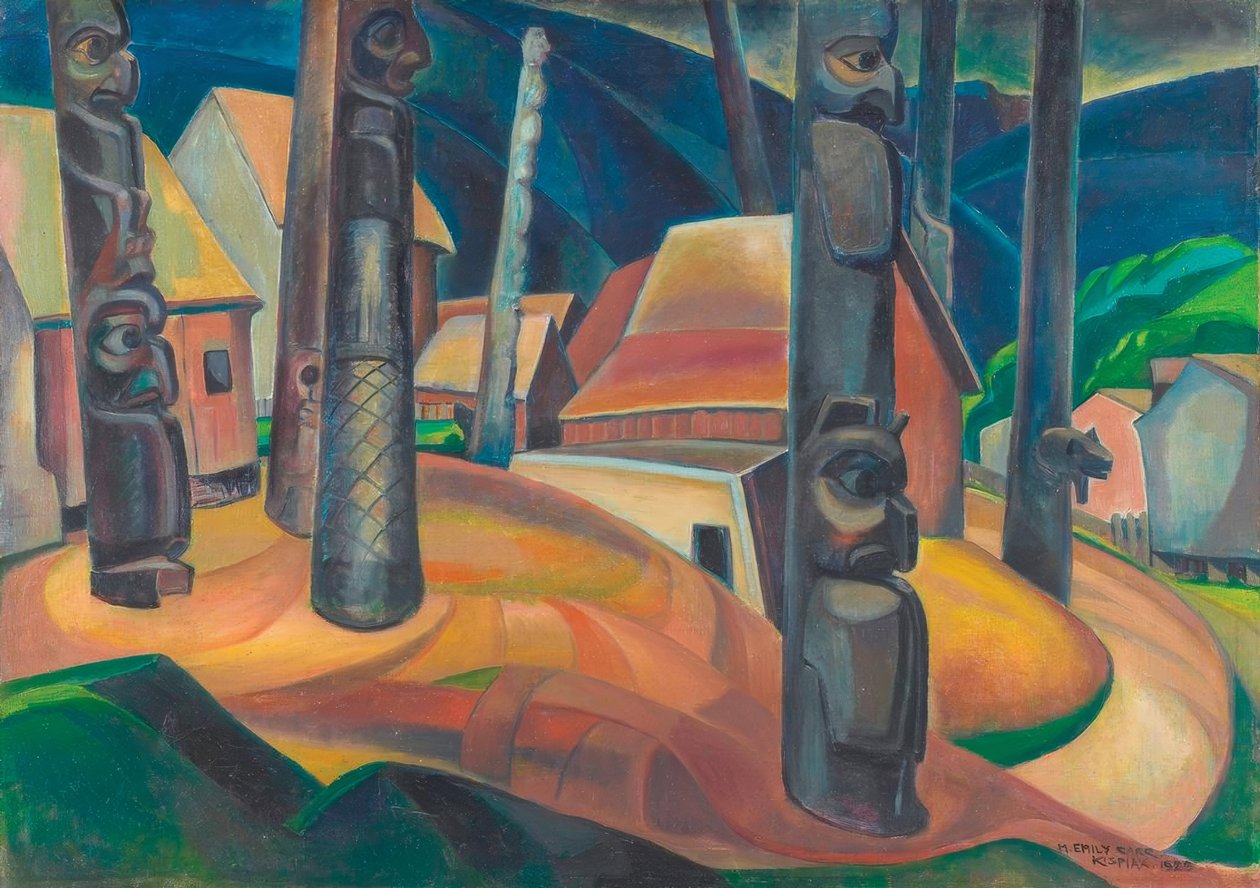 Emily Carr, Kispiox falu alkotó: Emily Carr