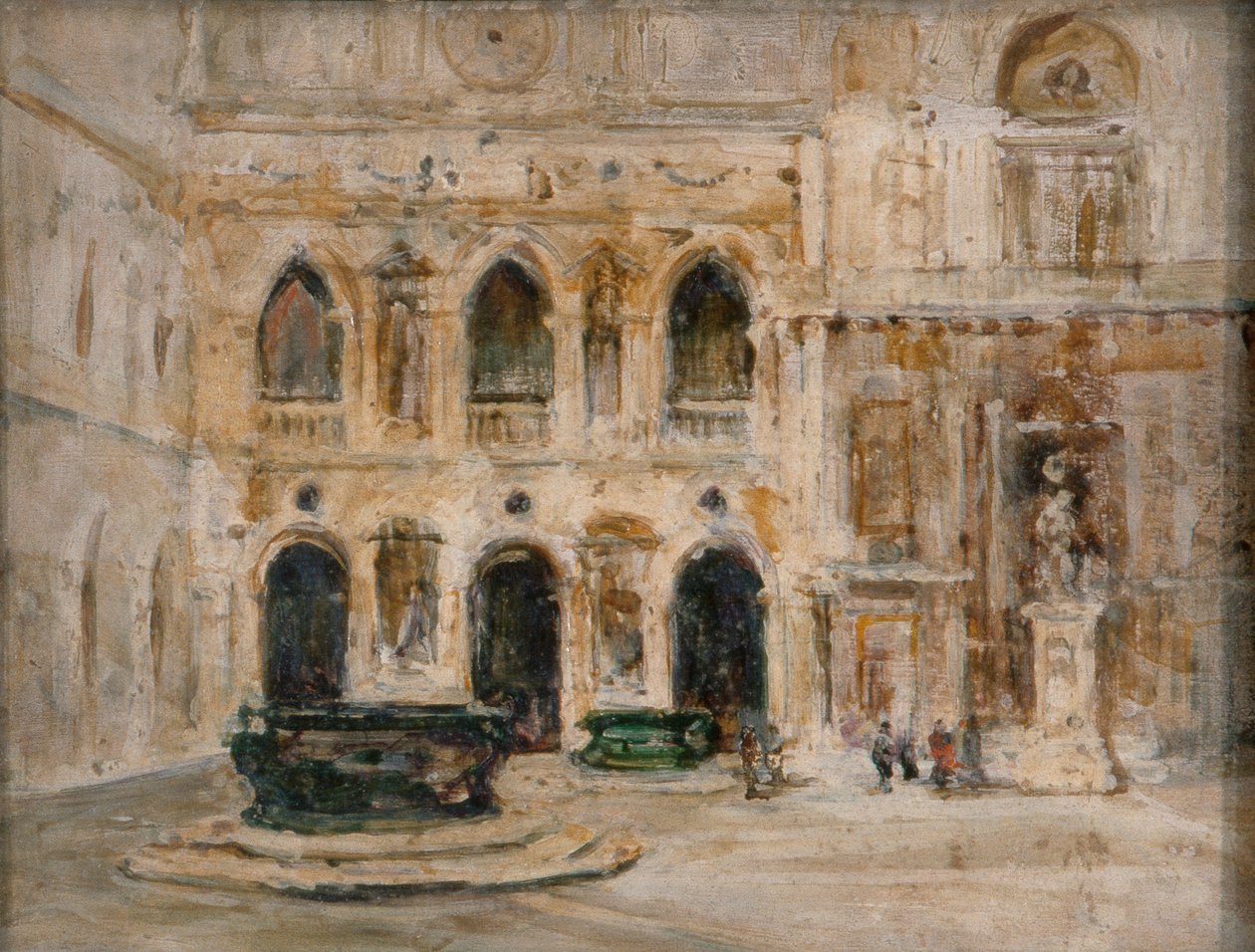 Cortile, Dózse-palota (olaj, tábla) alkotó: Emily Murray Paterson
