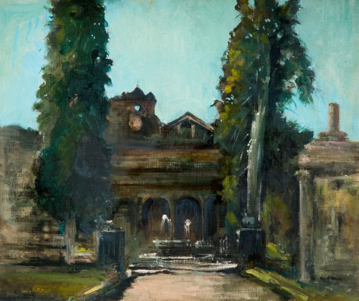 Diocletianus fürdője, Róma, 1930. alkotó: Emily Murray Paterson