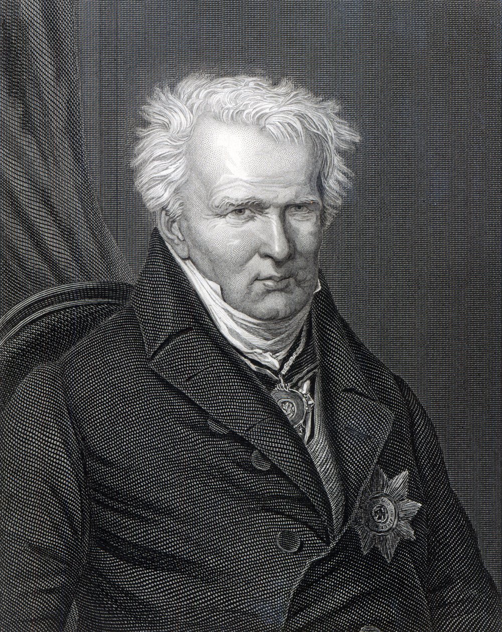 Alexander von Humboldt, metszett C. Cook alkotó: Emma Gaggiotti Richards