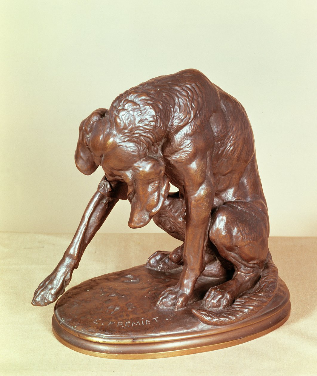 kutya (bronz) alkotó: Emmanuel Fremiet
