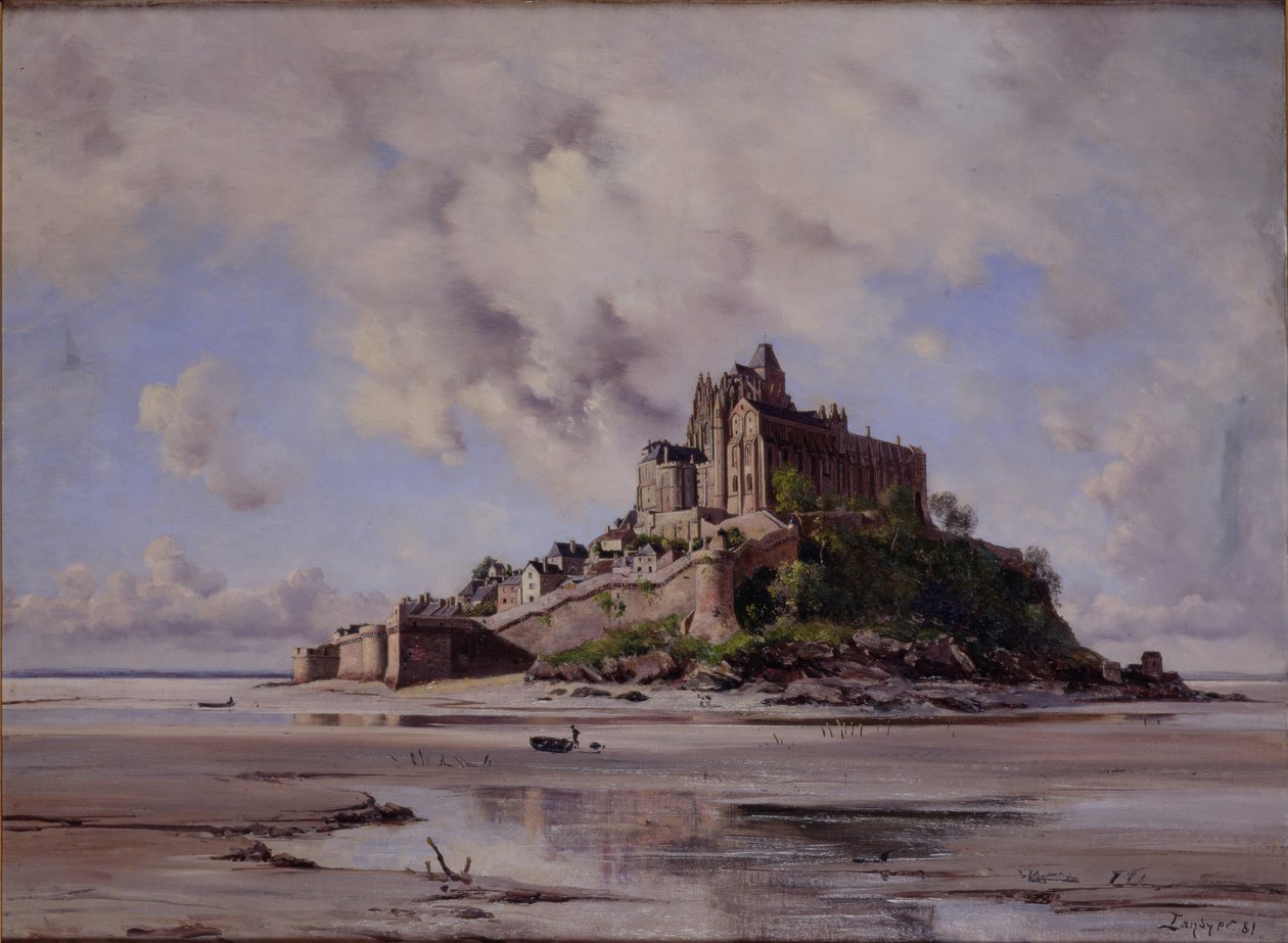 Mont Saint-Michel, észak-keleti oldal, 1881 alkotó: Emmanuel Lansyer
