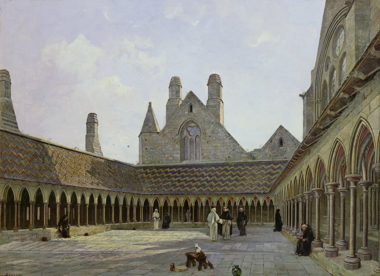 A Mont Saint-Michel kolostor alkotó: Emmanuel Lansyer