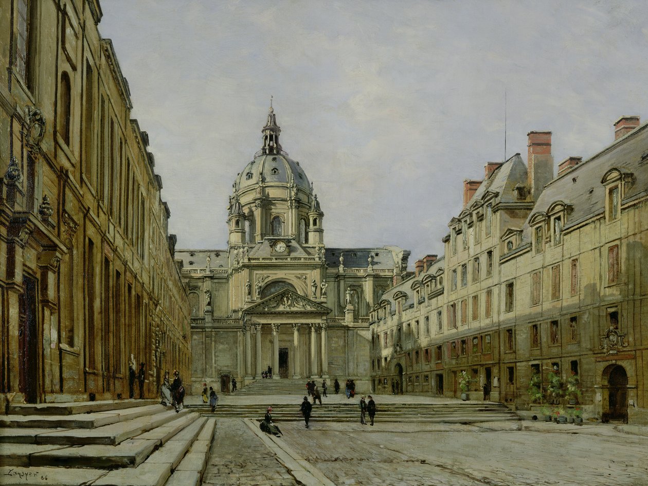 A régi Sorbonne udvara, 1886 alkotó: Emmanuel Lansyer