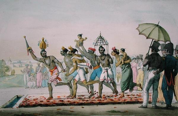 Tűzjárási fesztivál, India, a „L