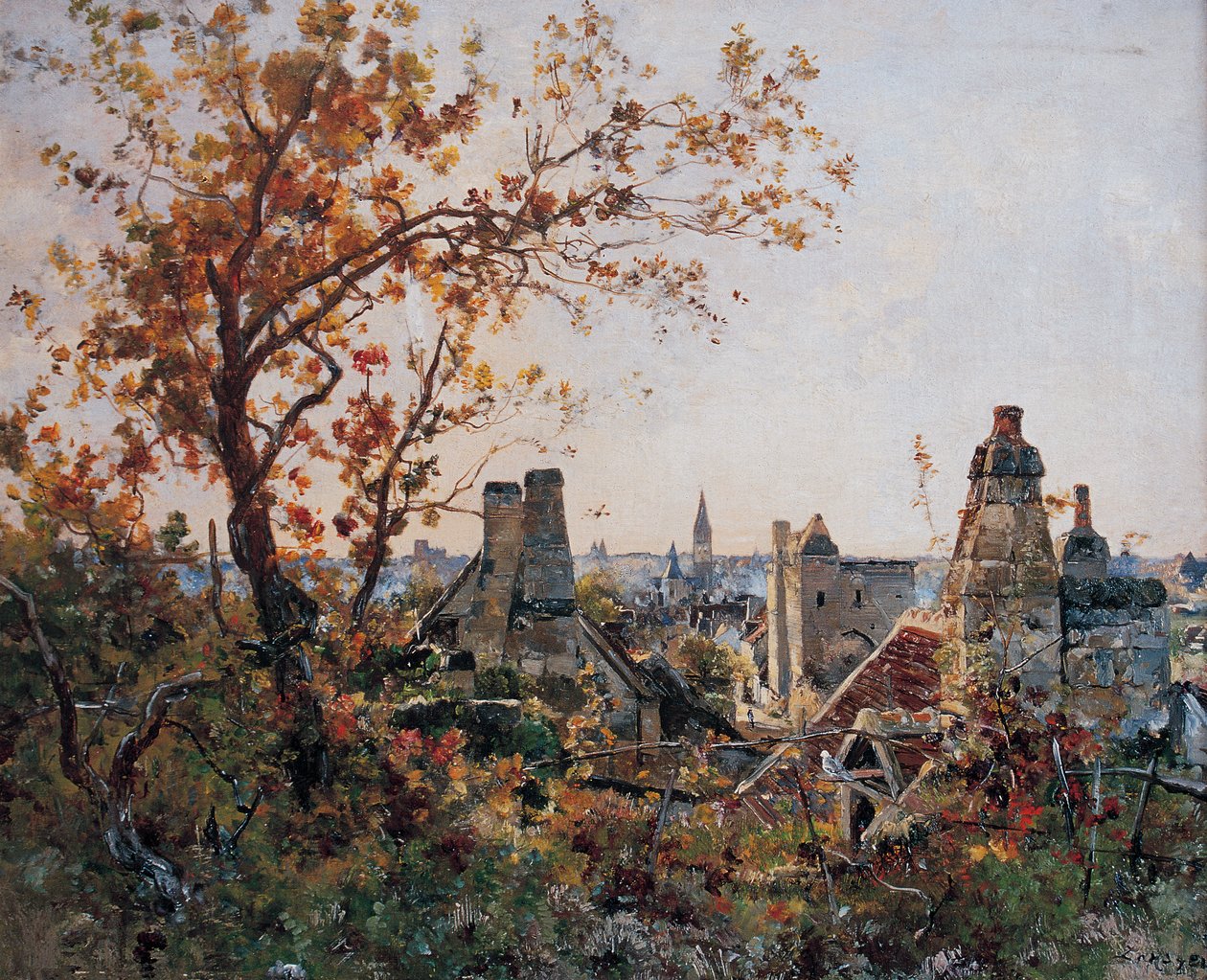 Beaulieu-lès-Loches, 1886. október (festmény) alkotó: Emmanuel Lansyer