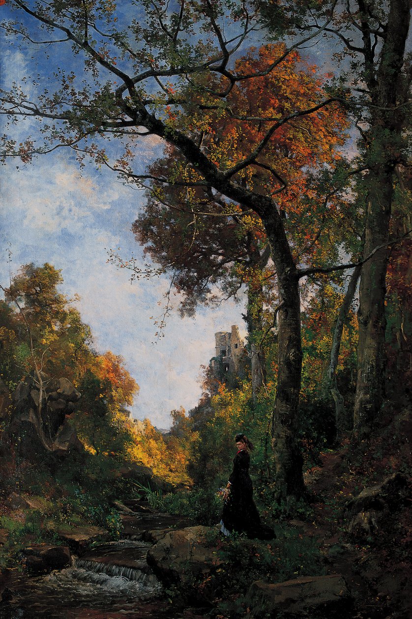 Cernay. Őszi séta alkotó: Emmanuel Lansyer