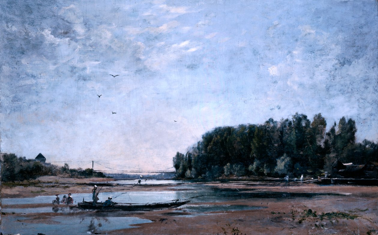Halászhajók a Loire-on, 1865 alkotó: Emmanuel Lansyer