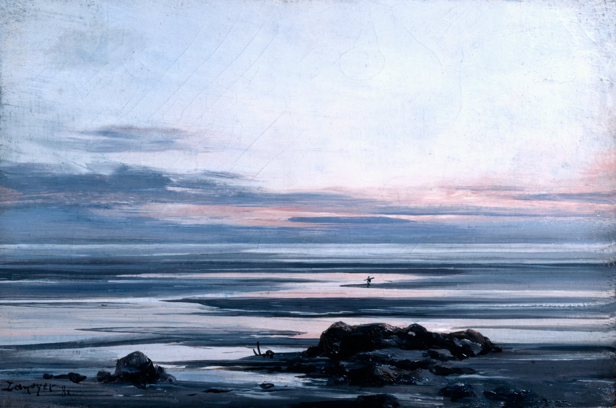 Mont St Michel, 1881 alkotó: Emmanuel Lansyer