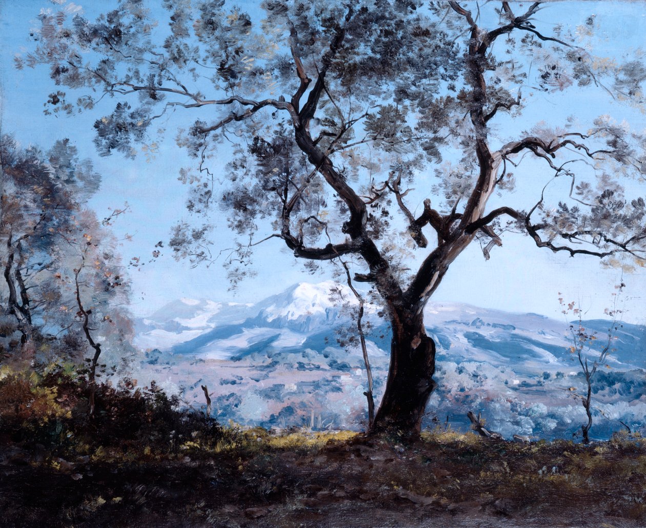 Menton környéke, Roquebrune közelében, 1892 alkotó: Emmanuel Lansyer