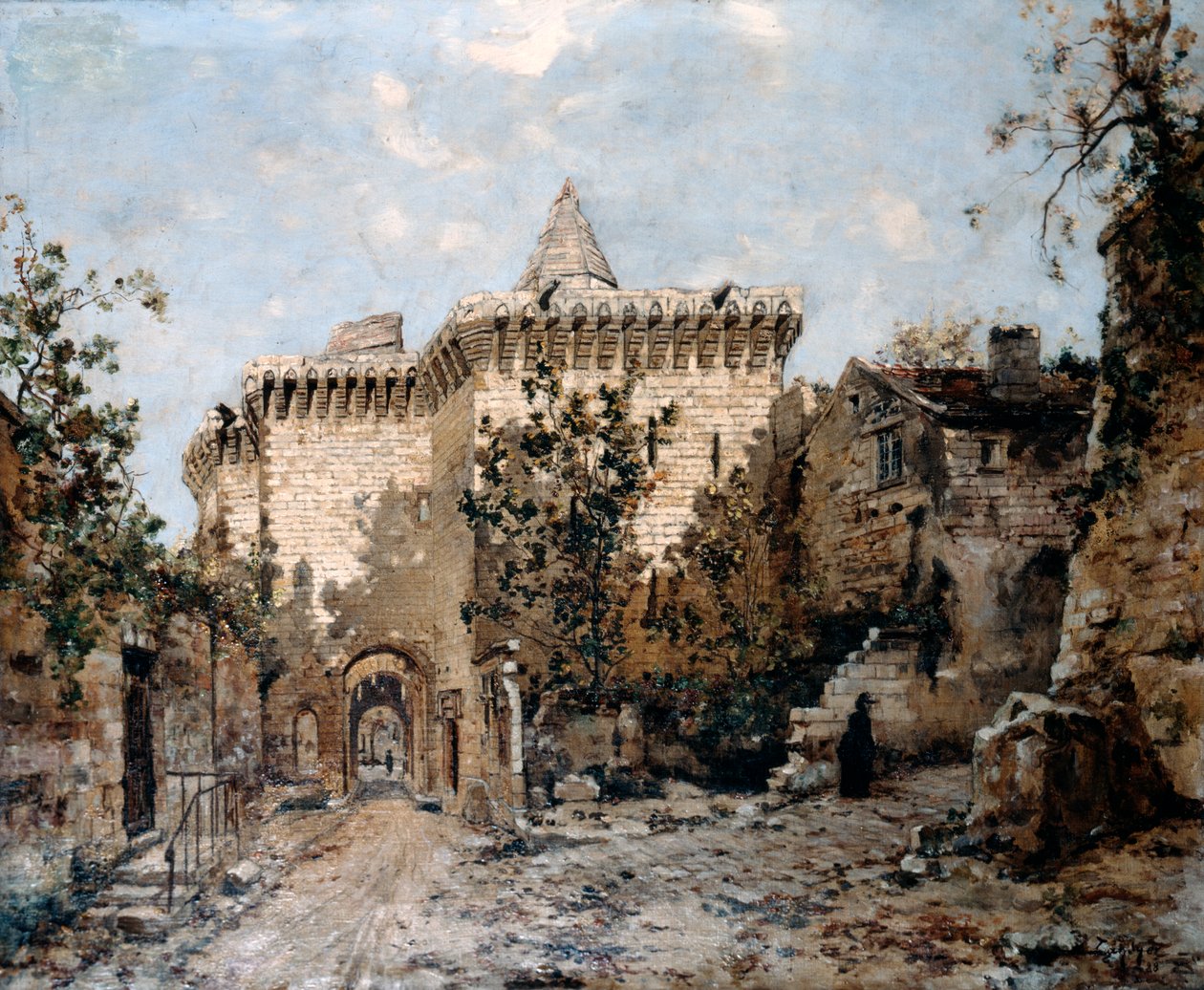 Cordelières ajtaja és a kastély, 1891 alkotó: Emmanuel Lansyer
