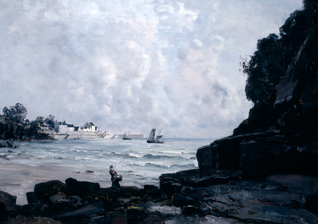 Douarnenez kikötője, 1884 alkotó: Emmanuel Lansyer