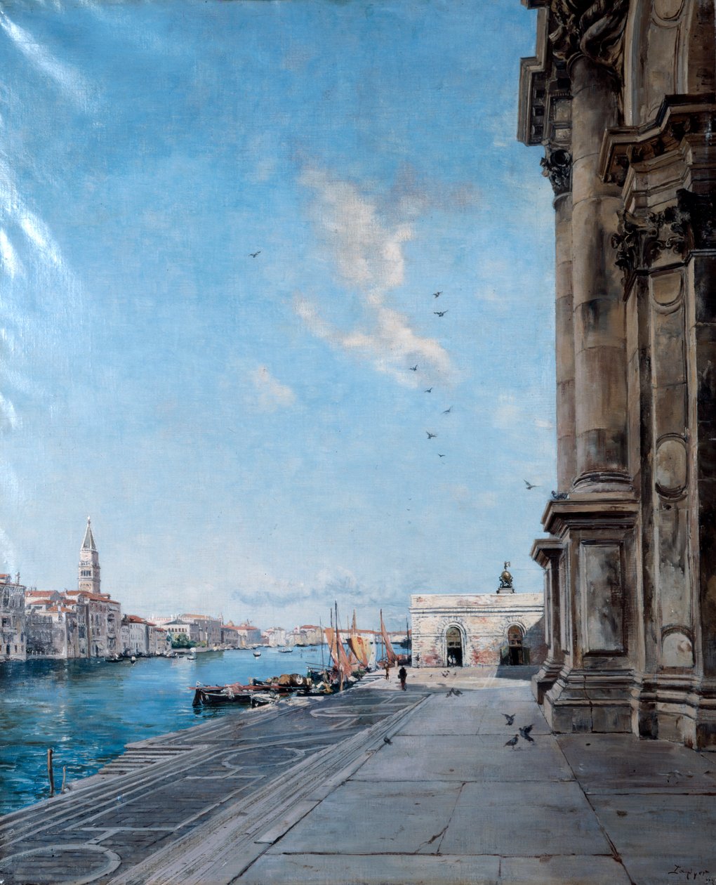 Kilátás a Madonna della Salute templomból, 1892 alkotó: Emmanuel Lansyer