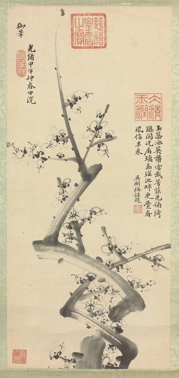 Szilvavirágok, 1894 alkotó: Empress Cixi Manchu Chinese