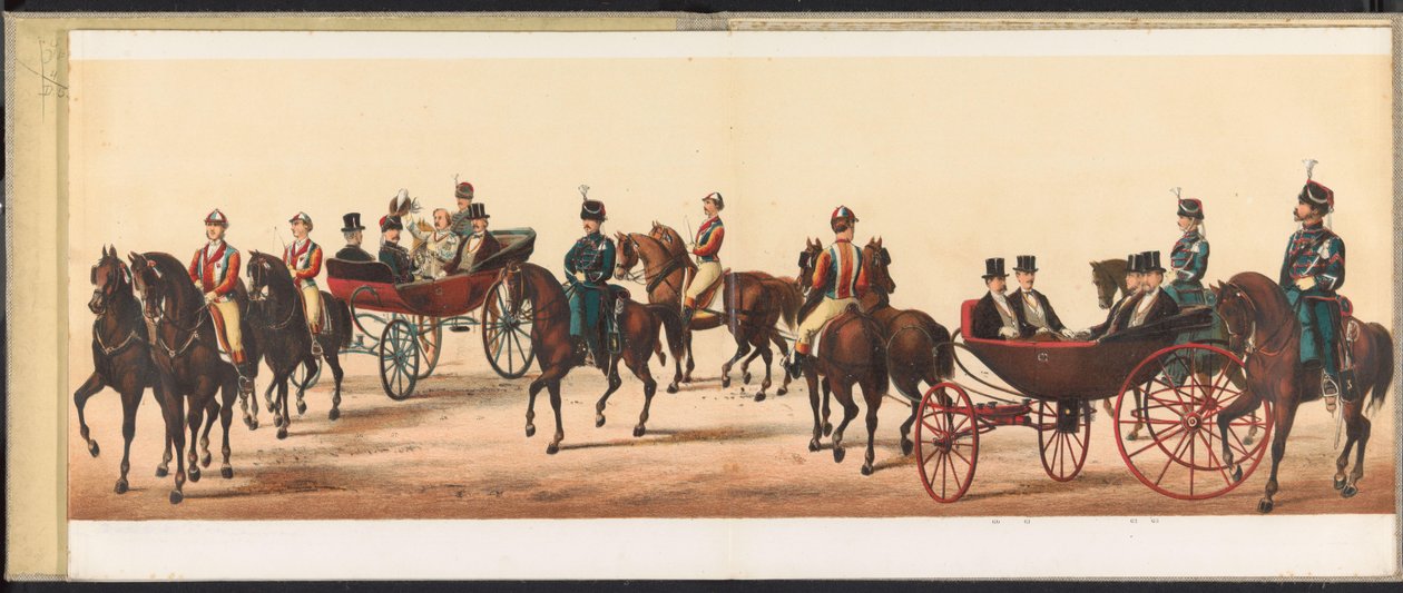 Felvonulás Haarlemben, 1872 (8. tábla) Haarlemben tartott körmenet, 1872. április 1. (sorozat címe a tárgyon) alkotó: Emrik and Binger