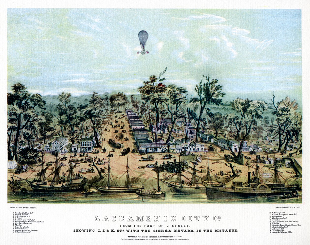 Sacramento, Kalifornia, 1849-1937. alkotó: Endicott and Co.