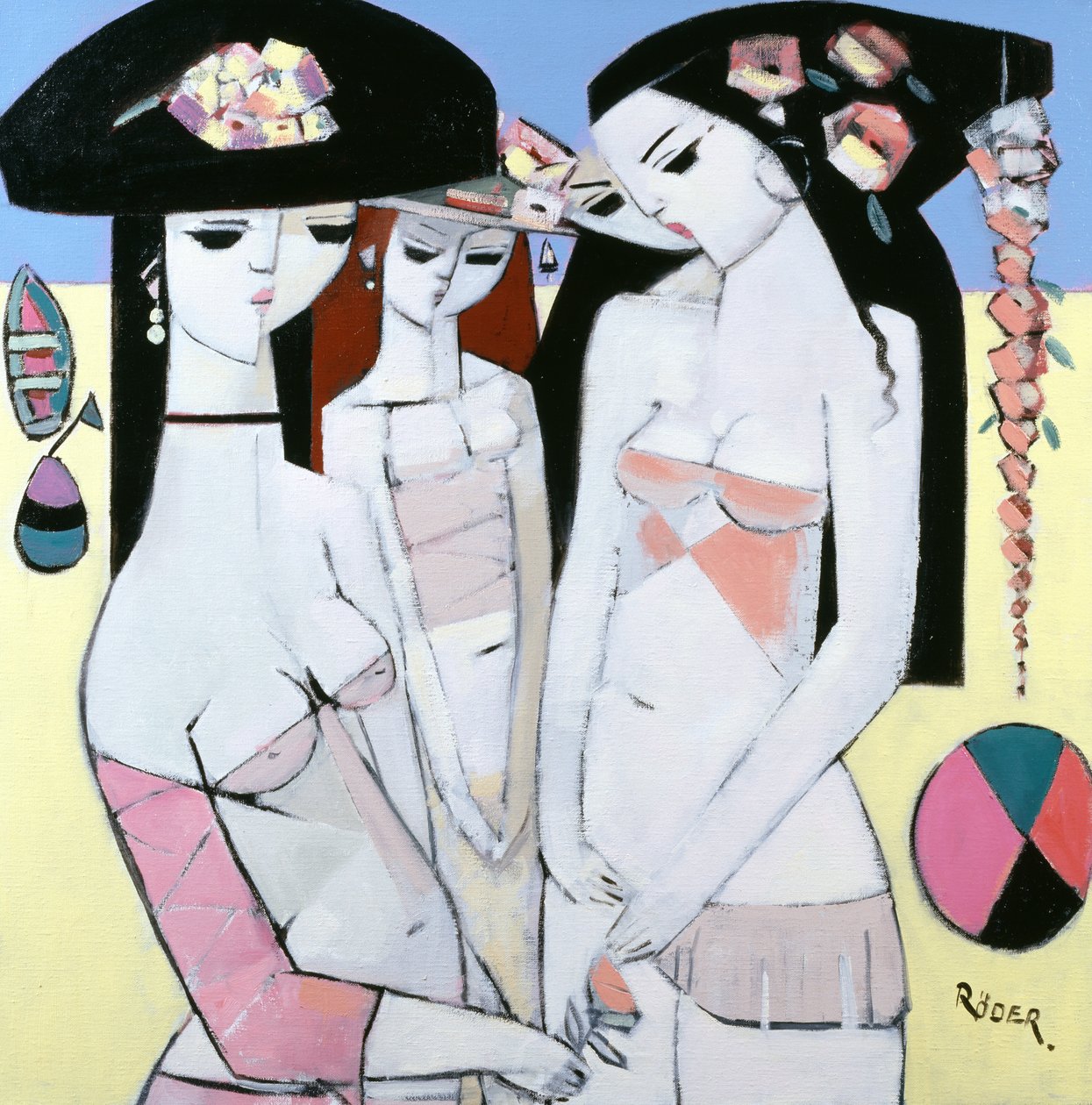 Bovy, Boat and Ball, 2008 (olaj, vászon) alkotó: Endre Roder