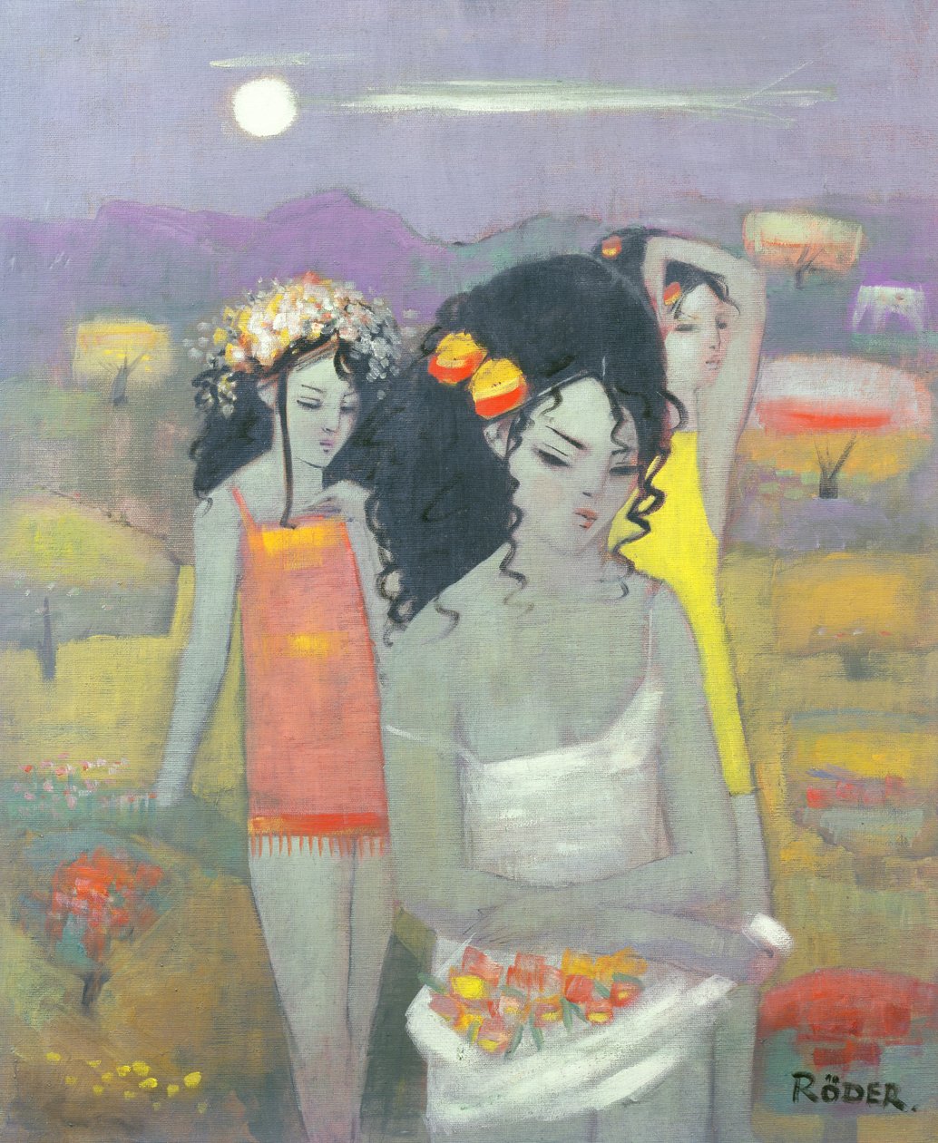 Virággyűjtés alkotó: Endre Roder
